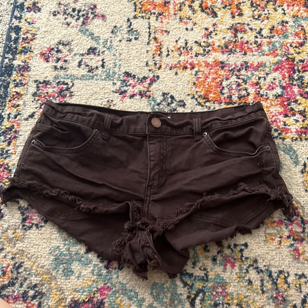 Faded black beach shorts, never worn, size 30